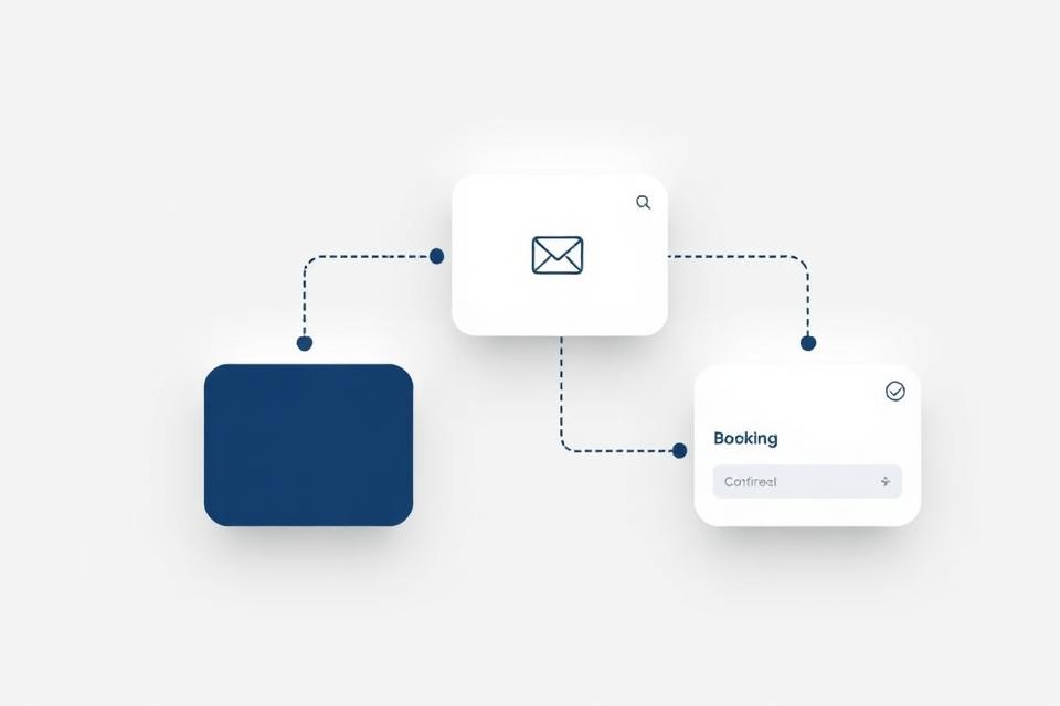 BookingWatch workflow: Email inquiry to instant reply to booking confirmed
